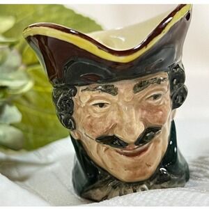 Royal Doulton Dick Turpin Small Character Toby Jug 3.5" Tall